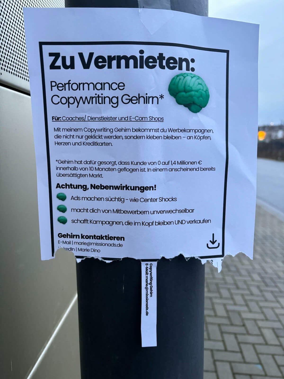 Wohnungsinserat